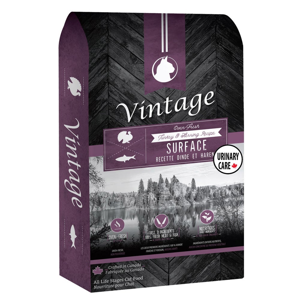 Vintage Oven-Fresh Turkey & Herring Recipe Indoor Urinary Care Natural Cat Food, 4.54 kg (10 lb.)