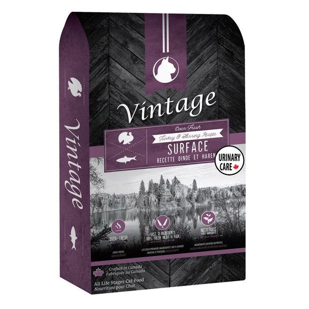 Vintage Oven-Fresh Turkey & Herring Recipe Indoor Urinary Care Natural Cat Food, 4.54 kg (10 lb.)