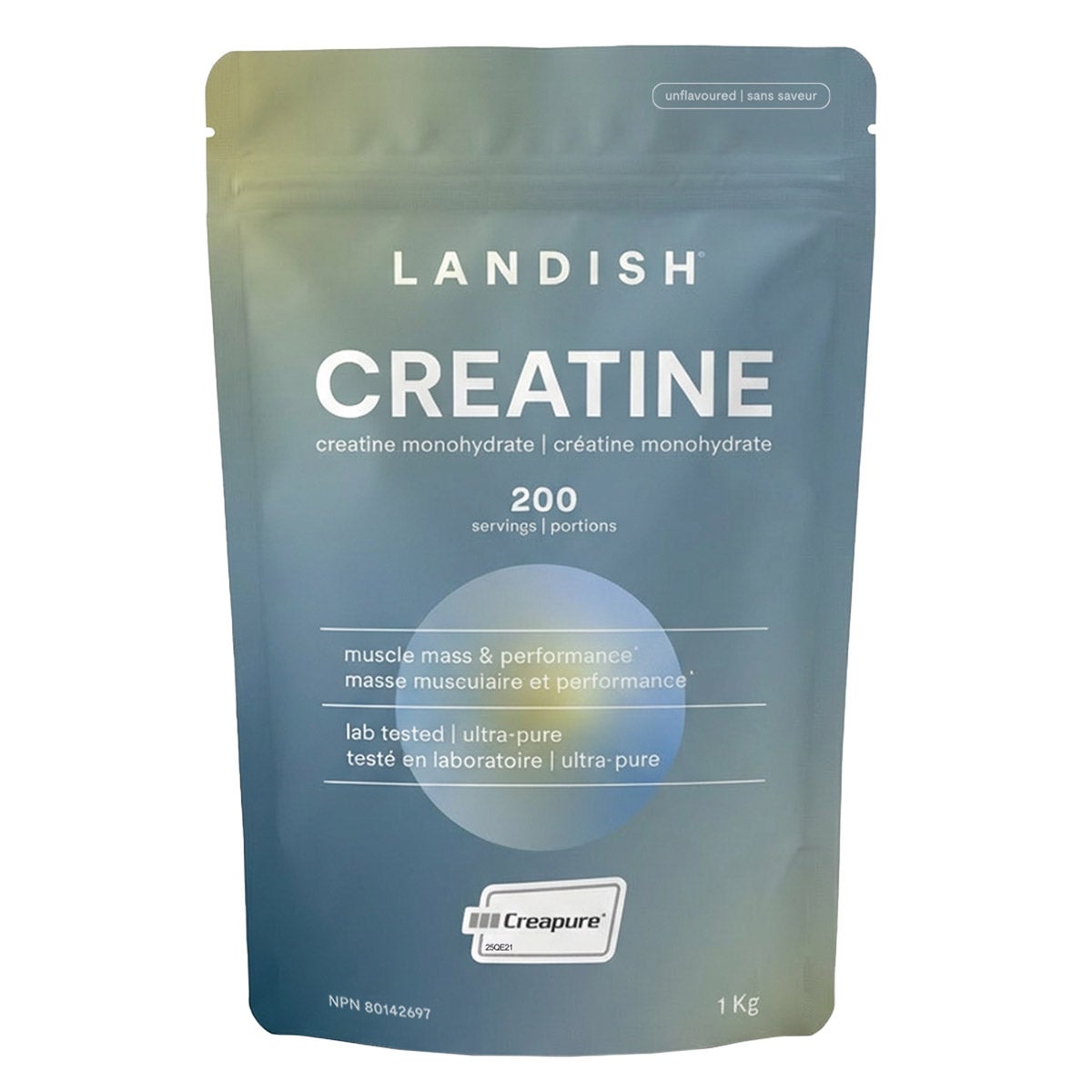 Landish Creapure Creatine Monohydrate, 1 kg