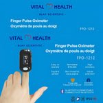 Vital Health Fingertip Pulse Oximeter with Bluetooth
