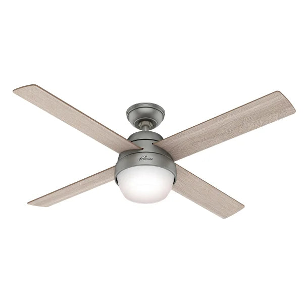 Hunter Marietta 52 in. (132.08 cm)  Silver Ceiling Fan