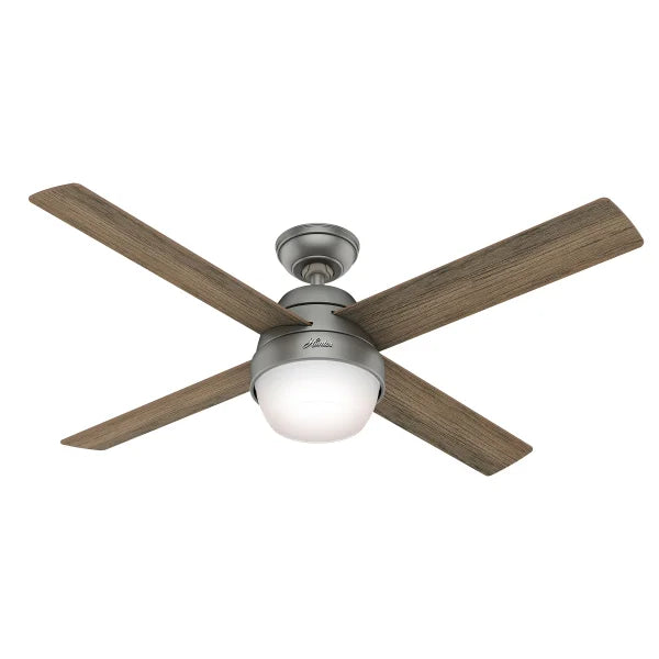 Hunter Marietta 52 in. (132.08 cm)  Silver Ceiling Fan