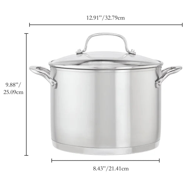 KitchenAid 3-ply Base Stainless Steel Stockpot, 7.6 L (8 qt.)