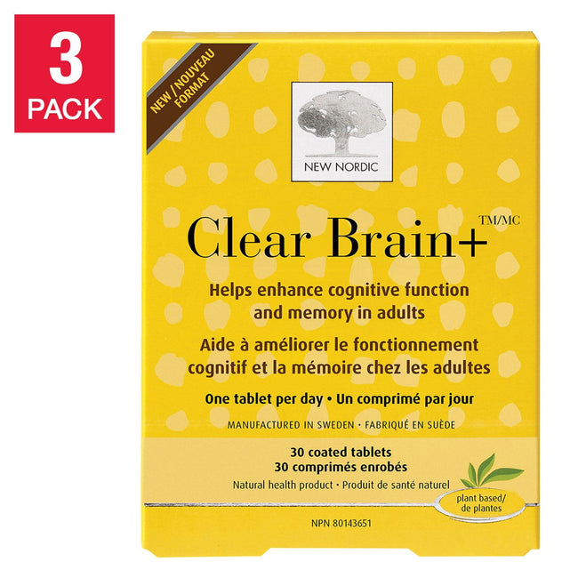 New Nordic Clear Brain+ 3 x 30 Tablets