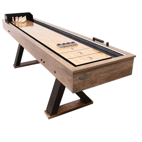 American Legend Kirkwood LED Light up Shuffleboard Table With Bowling