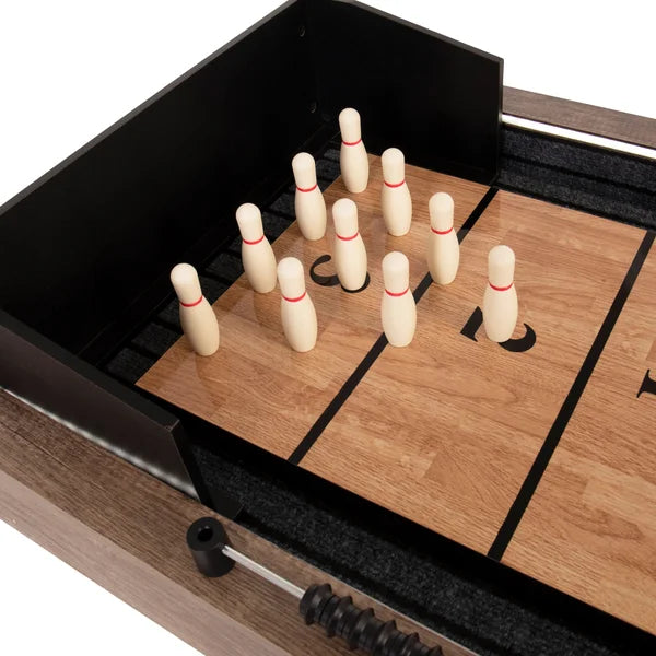 American Legend Kirkwood LED Light up Shuffleboard Table With Bowling