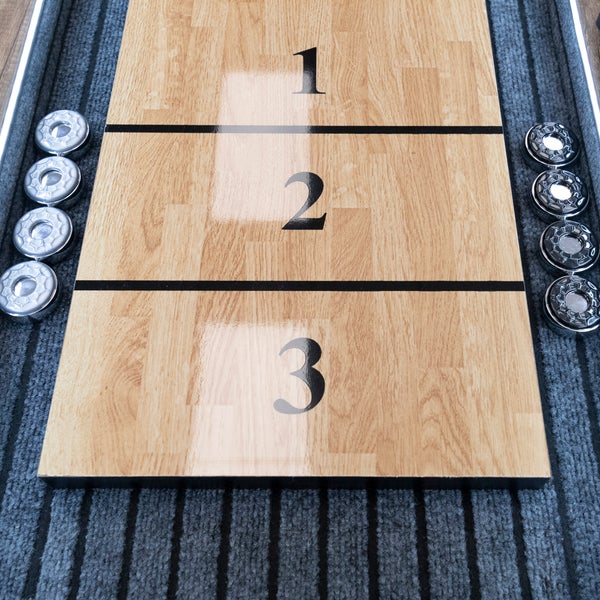 American Legend Kirkwood LED Light up Shuffleboard Table With Bowling