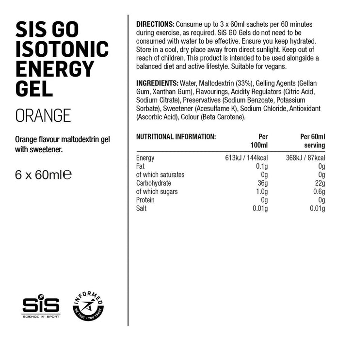 Science In Sport Isotonic Gels Variety Pack, 24 x 60 mL