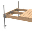 Multinautic Sturdy Dock Hardware Kit and Floats For High Freeboard Semi-Floating Wood Dock