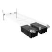 Multinautic Sturdy Dock Hardware Kit and Floats For High Freeboard Semi-Floating Wood Dock