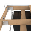Multinautic® Sturdy Dock Hardware Kit and Floats For High Freeboard Floating Wood Dock