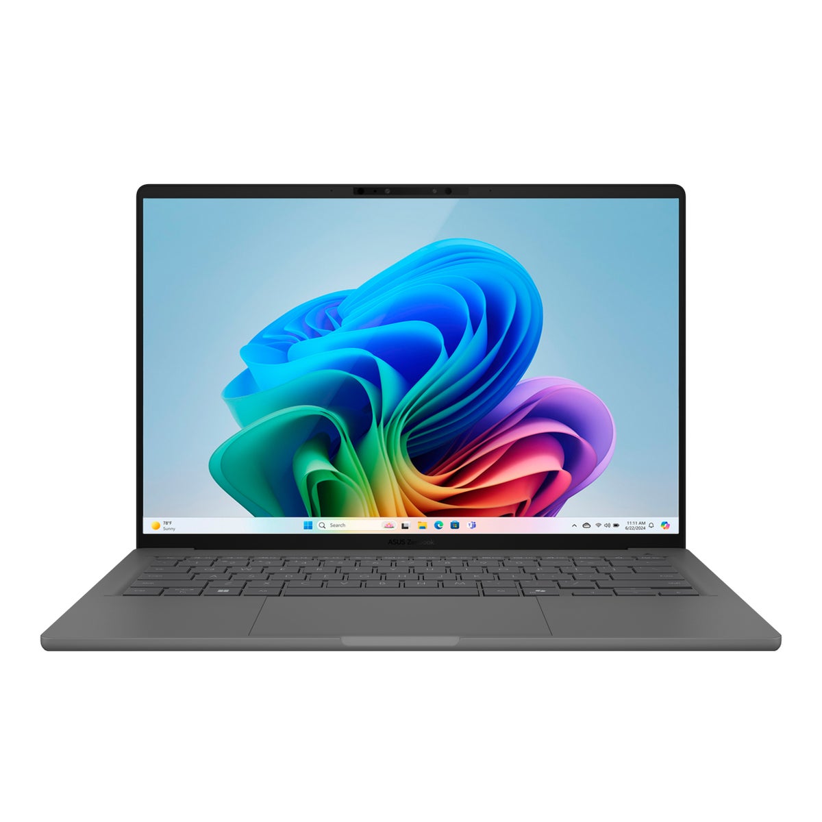 ASUS Zenbook A14 OLED Copilot+ PC 14-in Laptop, Qualcomm Snapdragon X X1-26-100 – 16GB RAM, 512GB SSD, Qualcomm Adreno