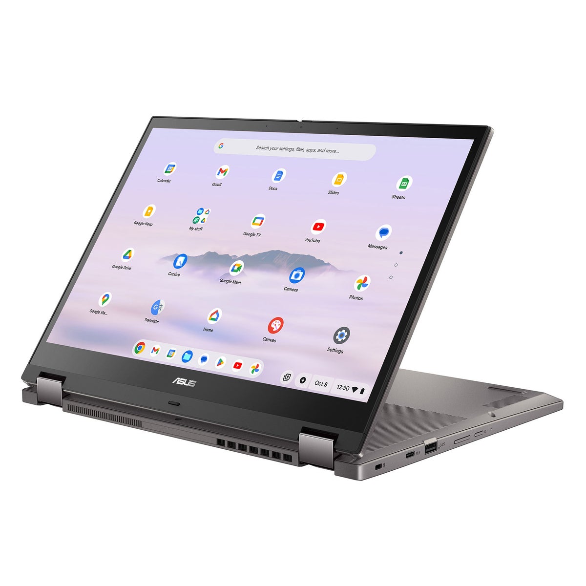 ASUS CM34 Flip 14-in 2-in-1 Touchscreen Chromebook, AMD Ryzen 5 7520C – 8GB RAM, 256GB SSD