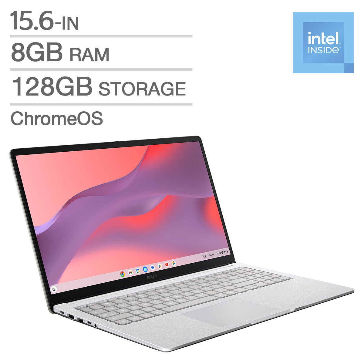 ASUS CX1 15.6-in Chromebook, Intel N50 – 8GB RAM, 128GB Storage