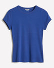 Short-Sleeve Crew-Neck Ribbed Tee