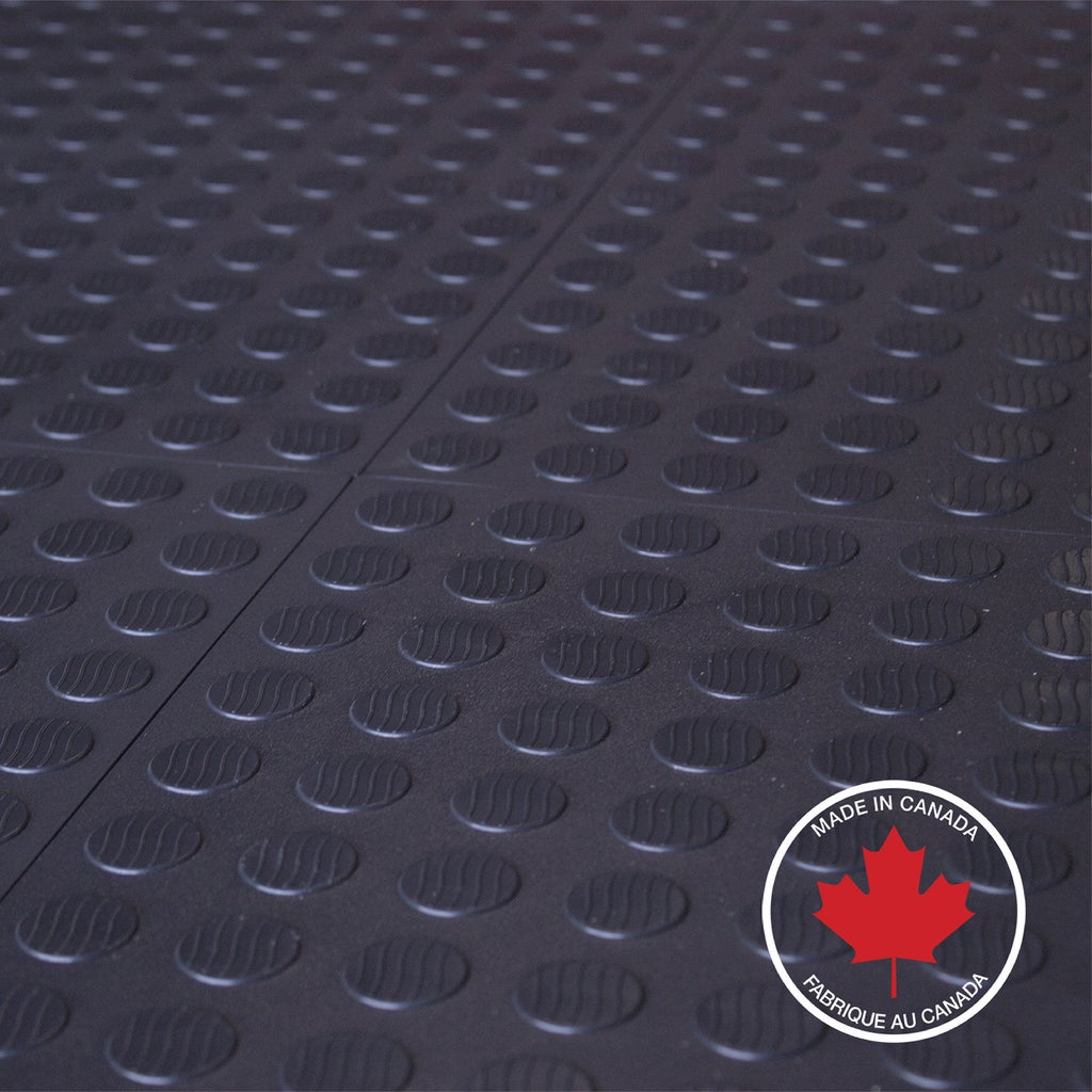Ultralock Black Solid Garage Tiles