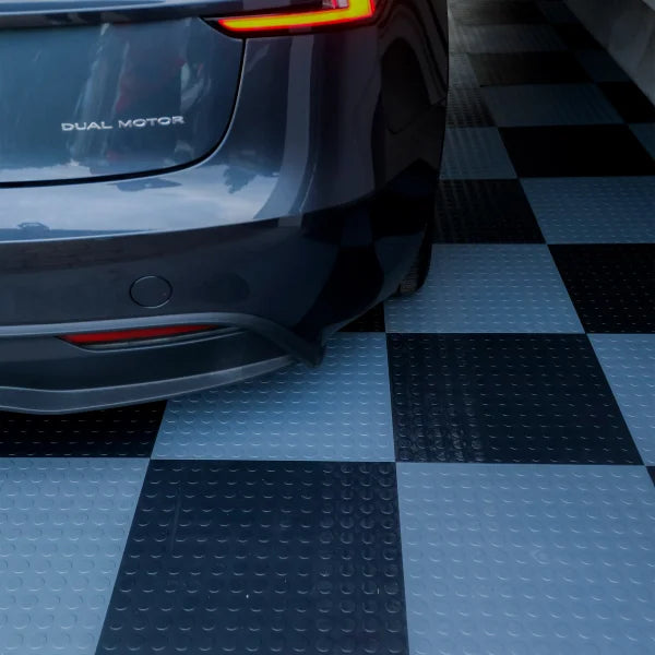 Ultralock Black & Grey Solid Garage Tiles