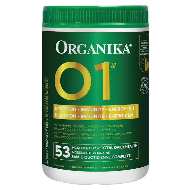 ORGANIKA O1 Greens+ Blend Pineapple Punch 600g