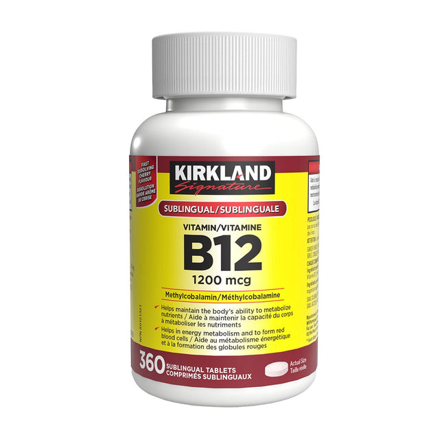 Kirkland Signature Vitamin B12 1200 mcg, 360 sublingual tablets