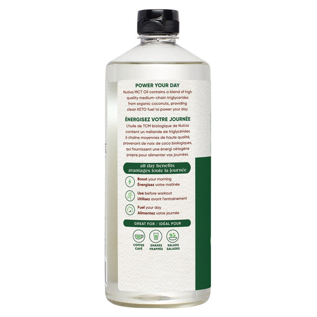 Nutiva Certified Organic MCT Oil, 1.18L