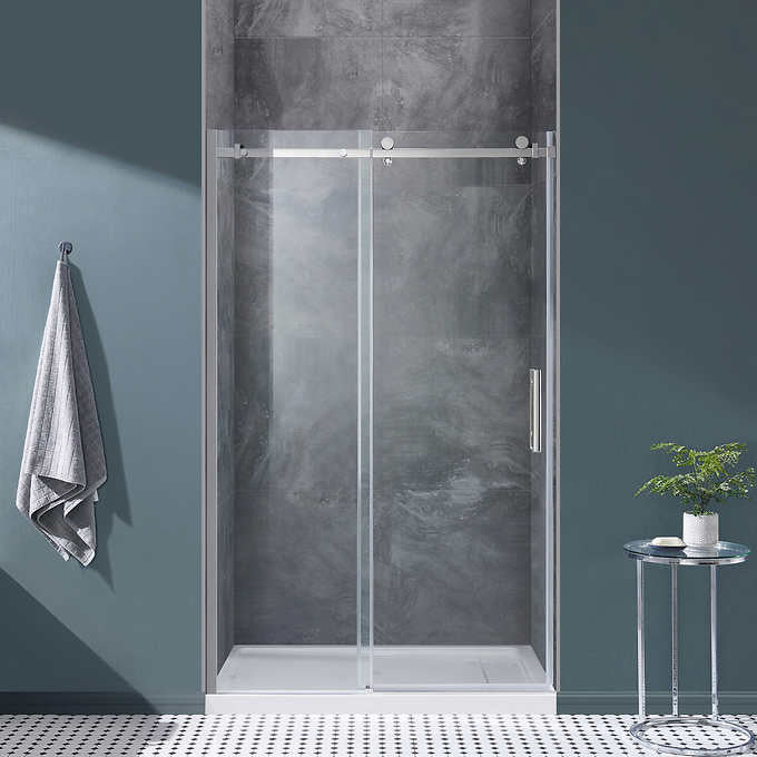 OVE Decors Kelsey 48 in. Sliding Glass Shower Door with Hardware