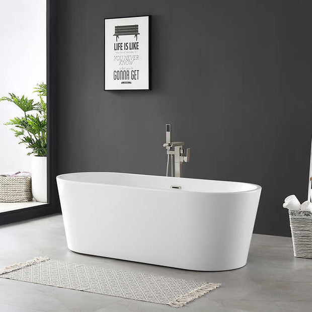 OVE Alexander 67 in. Seamless Freestanding Bathtub