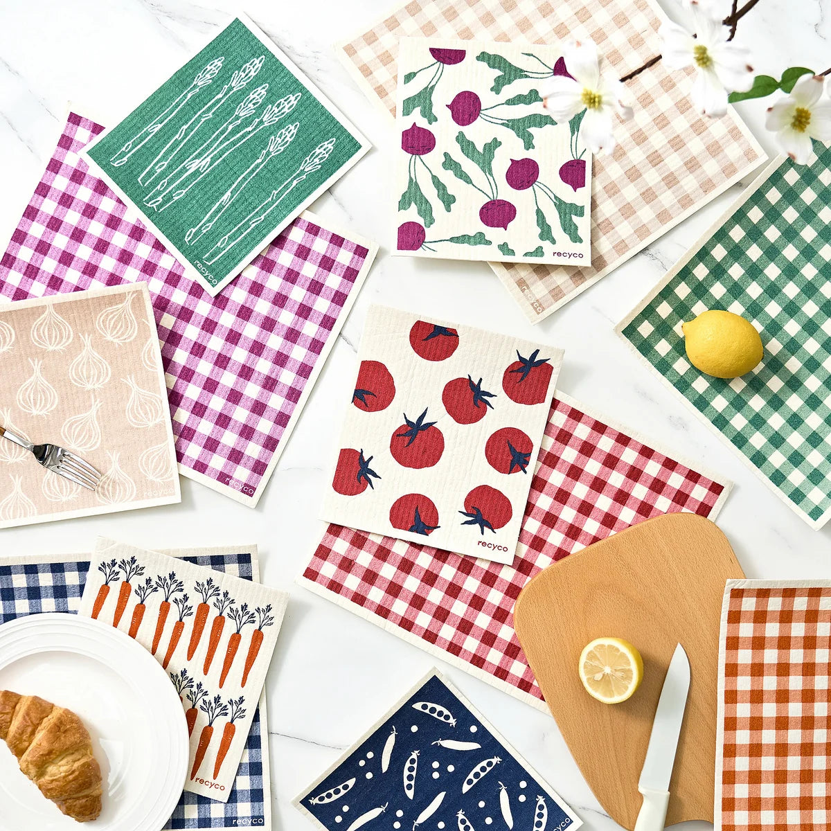 Recyco Swedish Dishcloths, 24-pack