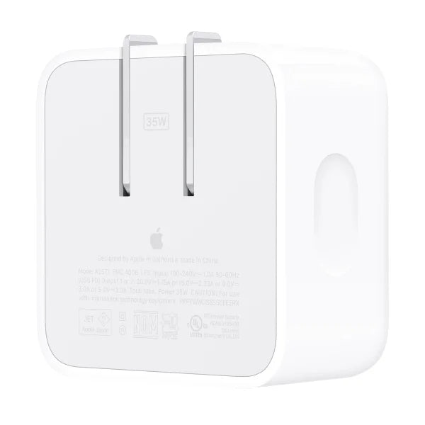 Apple 35W Dual USB-C Port Compact Power Adapter