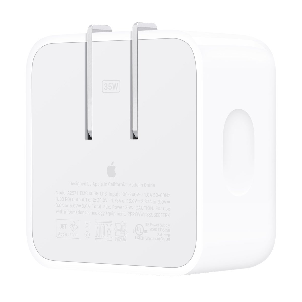 Apple 35W Dual USB-C Port Compact Power Adapter