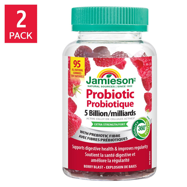 Jamieson Probiotic Gummies, 2 x 95 gummies