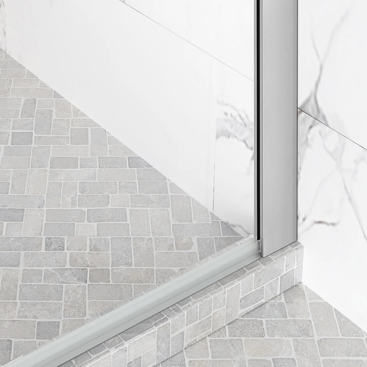 OVE Decors Dayton Frameless Glass Alcove Shower Door