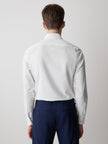 Slim-Fit Solid Supima (R) Cotton Twill Dress Shirt