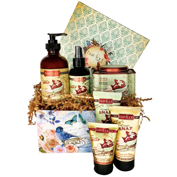 Barefoot Venus 6-piece Ginger Snap Gift Set Bundle, 6-pack