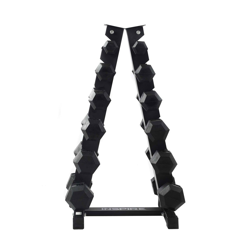Inspire Fitness 95.2 kg (210 lb.) Dumbbell Set with Stand