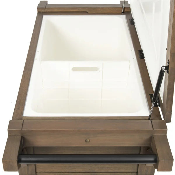 Tommy Bahama, Rolling Cooler, 100QT, Wood