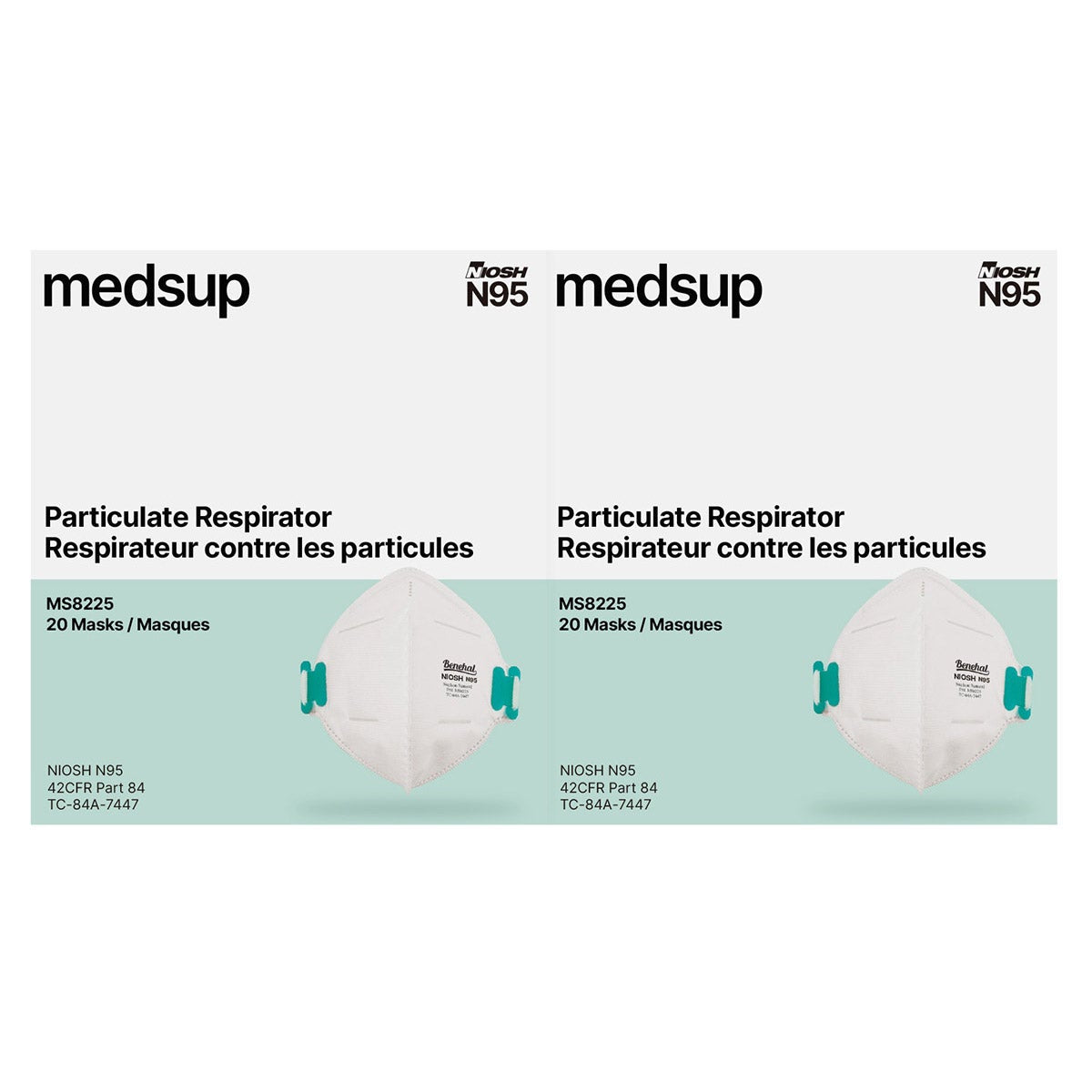 Medsup NIOSH N95 Particulate Respirator 40 Masks