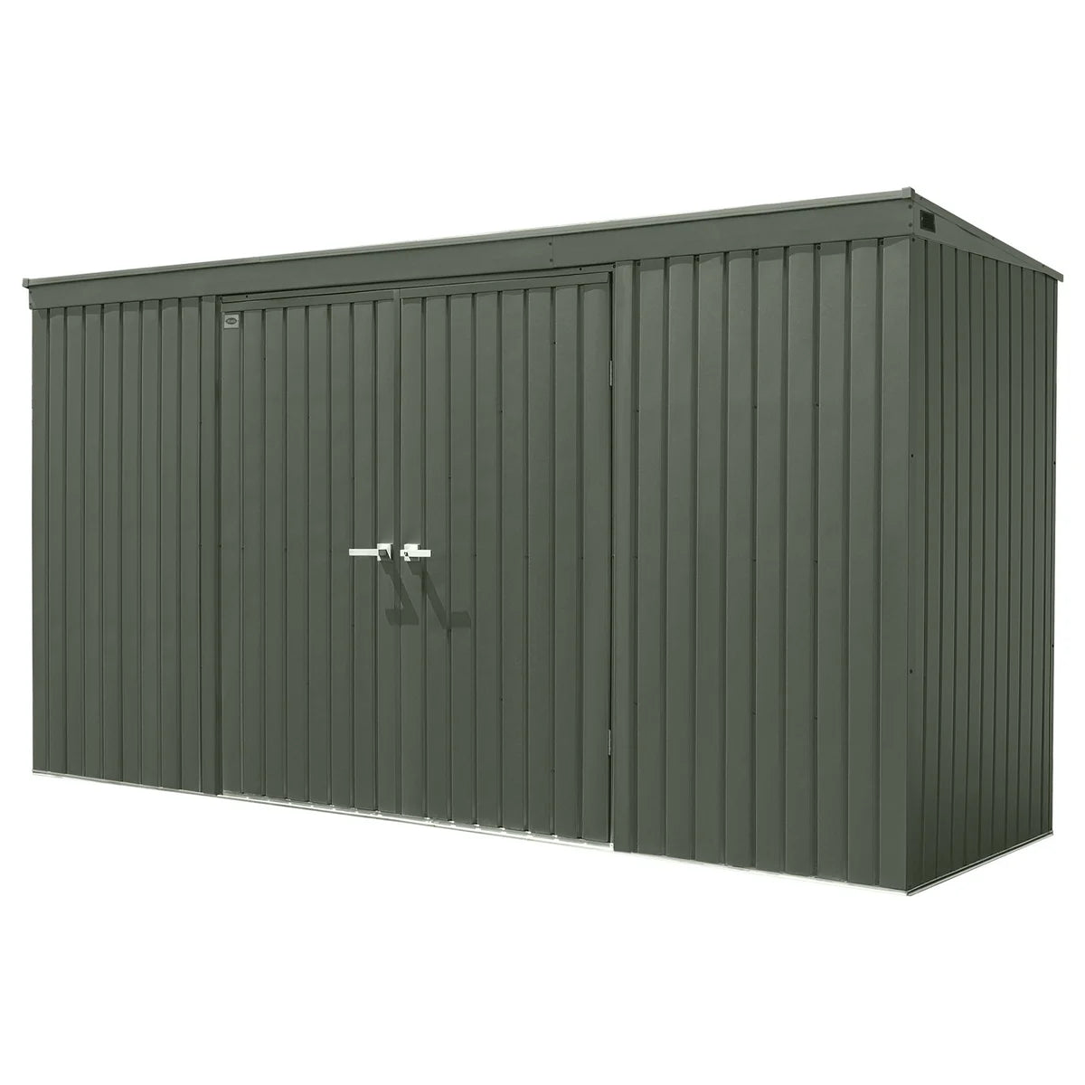 Scotts Garden Storage Shed, 12 ft. × 4 ft. Vintage Green