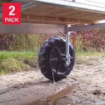 Multinautic 61 cm (24-in.) Black Plastic Dock Wheels Kit