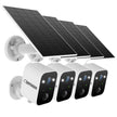 Defender Solar 4K Everwatch Camera, 3W Solar Panel, 4-pack