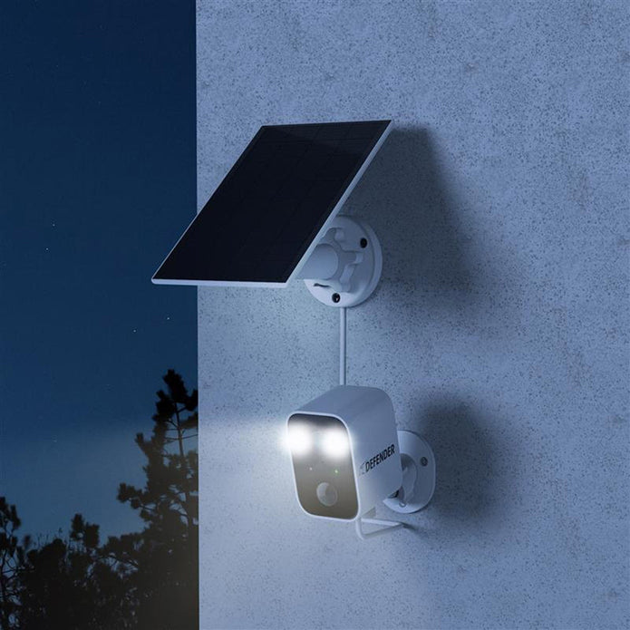 Defender Solar 4K Everwatch Camera, 3W Solar Panel, 4-pack