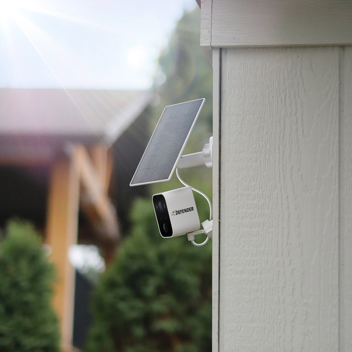 Defender Solar 4K Everwatch Camera, 3W Solar Panel, 4-pack