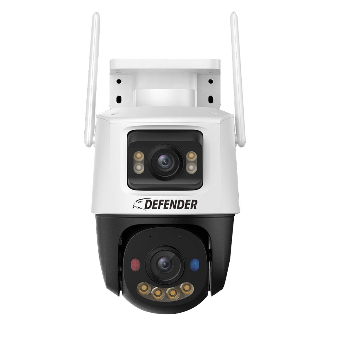 Defender 2K+AI Colour MAX Night Vision Dual Lens PTZ Plug-in Wi-Fi Camera, 2 pack