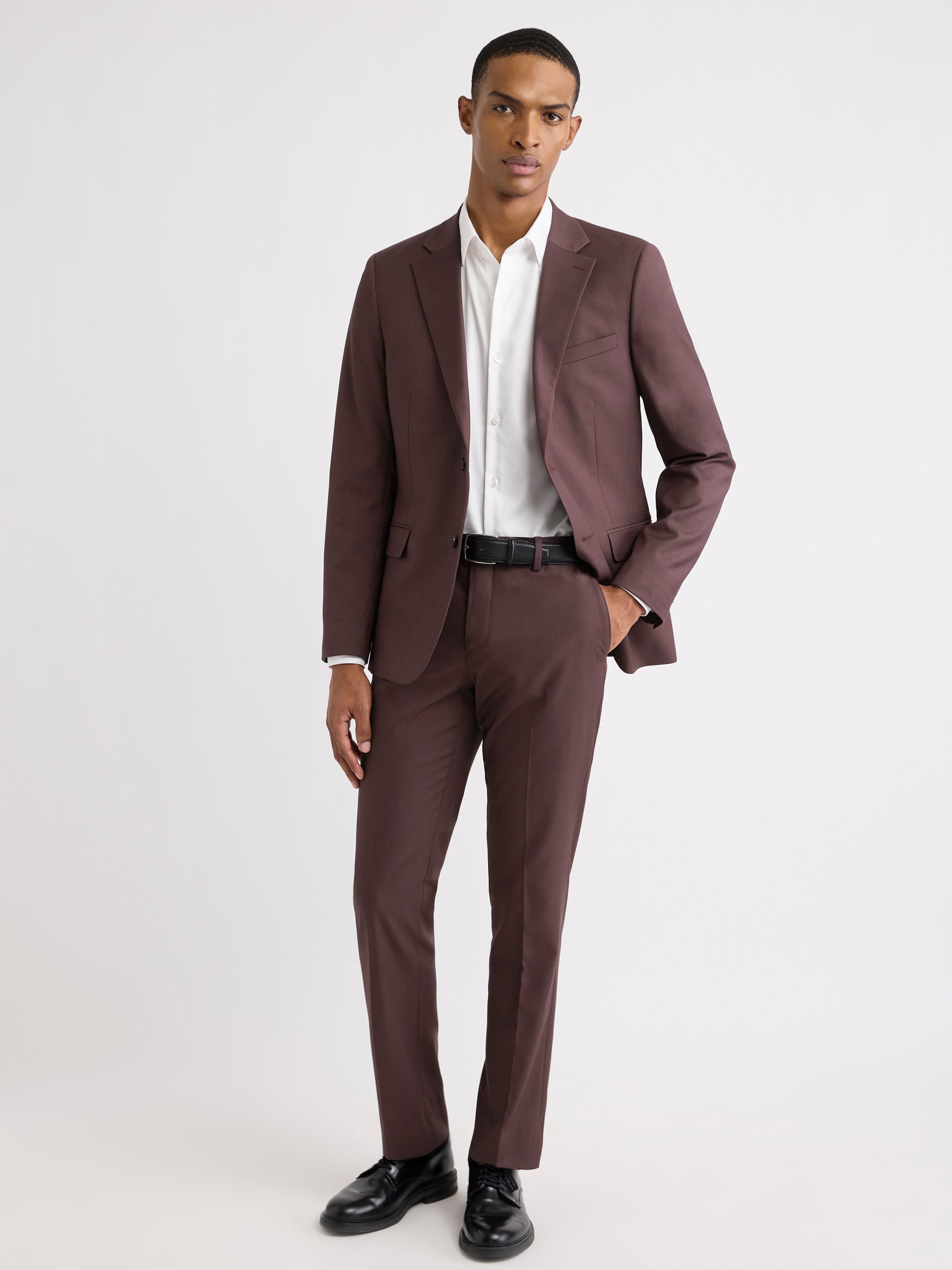 Slim-Fit Lavender Suit Pant