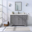 Northridge Home Augusta 48 in. Louvered Reversible Door Bathroom Vanity
