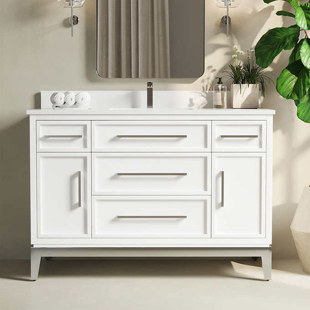 Forestmade Barrington 48 in. Single Vanity With Quartz Top