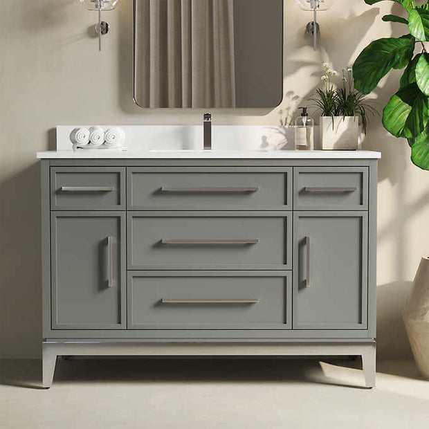 Forestmade Barrington 48 in. Single Vanity With Quartz Top