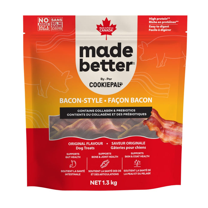 Made Better - Collagen and Prebiotic Bacon-Style Dog Treats, 1.3 kg