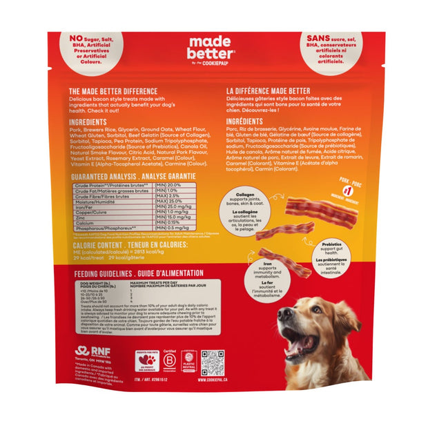 Made Better - Collagen and Prebiotic Bacon-Style Dog Treats, 1.3 kg