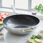 Blue Diamond Triple Steel Wok, 32 cm