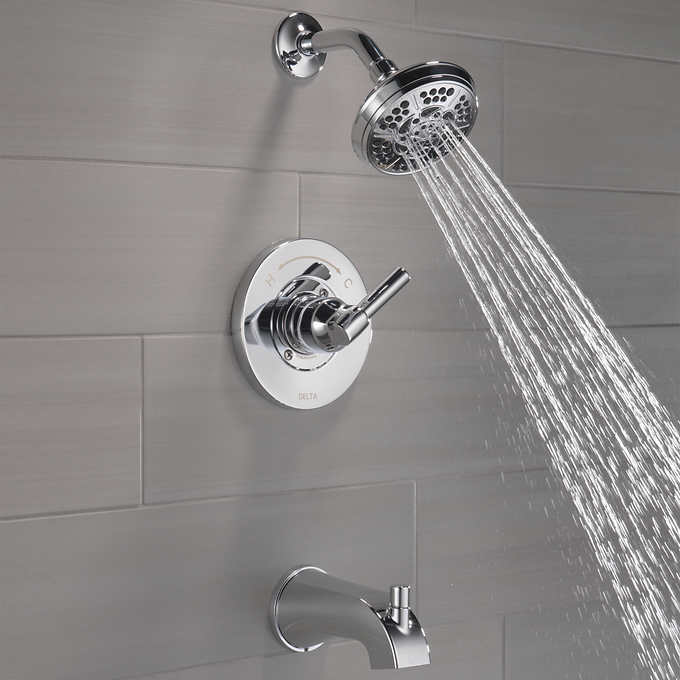 Delta Becker Monitor 14 Series Single Handle Tub and Shower Faucet